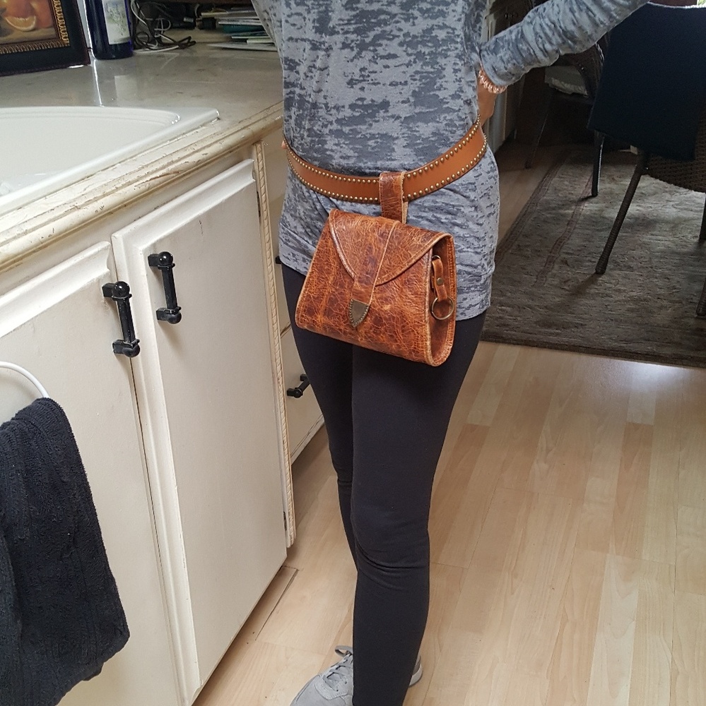 LEATHER BELT/ HIP BAG - Picture 8 of 8